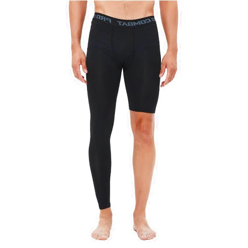 CHUUMEE Men's Basketball Single Leg Tight Sports Pants 1/2 One Leg Compression Pants Athletic Base Layer Underwear