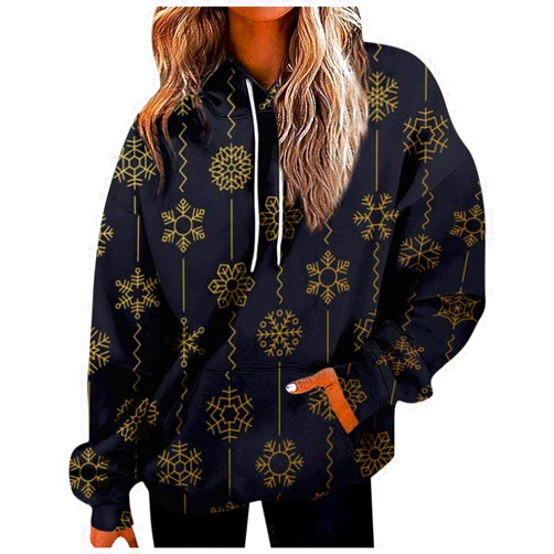 GOFULY Women'S Fashion Hoodies & Sweatshirts Long Sleeve Drawstring Hoodies Western Aztec Print Oversized Fall Tops Clothes