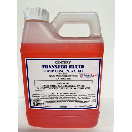 Century Chemical Century Heat Transfer Fluid, Non-Corrosive, Non-Toxic Propylene Glycol Antifreeze, Marine and RV Winterizer Fluid Freezing Point -50 Fahrenheit. Recomended by Aqua-Hot, Oasis & Timberline - 32oz
