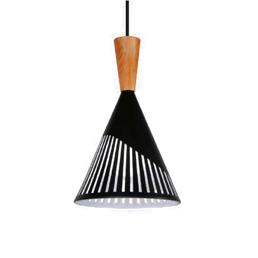 YQINGBO Elegant Chandeliers，Wood Art Aluminum Shade Modern Simple Hallway Hanging Light Lighting Adjustable Decor Pendant Lamp E27 Fixtures for Kitchen Island, Dining Room, Barn, Bar