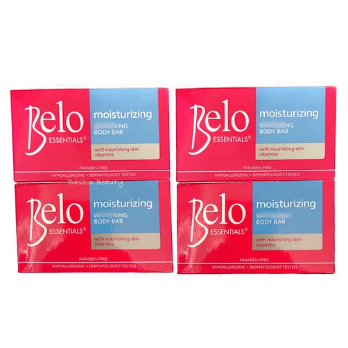 Pousutong Belo Essentials Moisturizing Whitening Body Bar, 135g x 4 Bars
