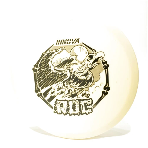 Innova Disc Golf Innova Pumpkin Proto Glow DX ROC Disc Golf Midrange Disc, Glows in The Dark, Pick Color/Weight [Stamp & Exact Color May Vary]