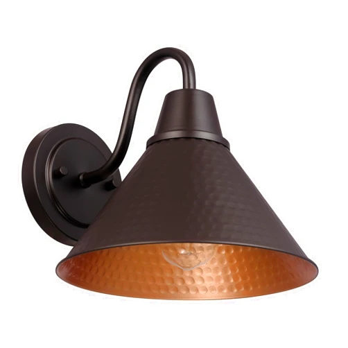 Globe Electric 60000013 1-Light Outdoor Wall Sconce, Bronze, 9