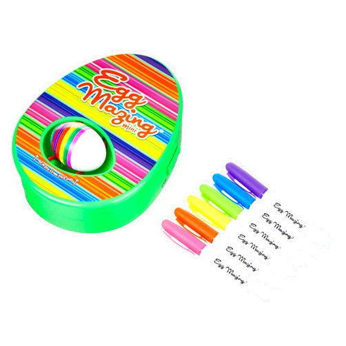 The Eggmazing Egg Decorator The EggMazing Easter Egg Mini Decorator Kit Arts and Crafts Set - Includes Egg Decorating Spinner and 6 Markers [Packaging May Vary]