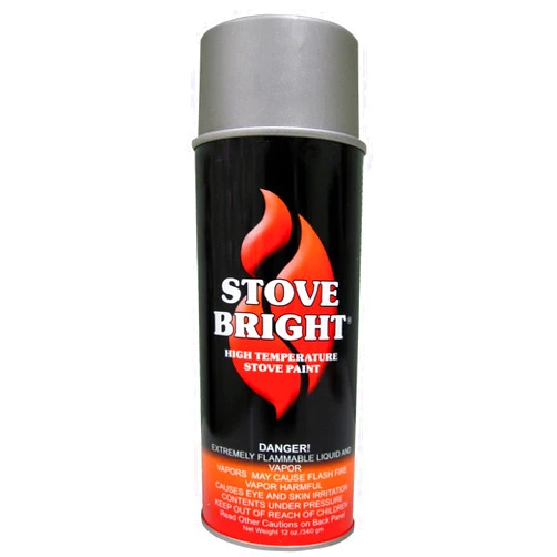 Forrest Paint 6193 1200 Wood Stove High Temp Paint - Metallic Gray