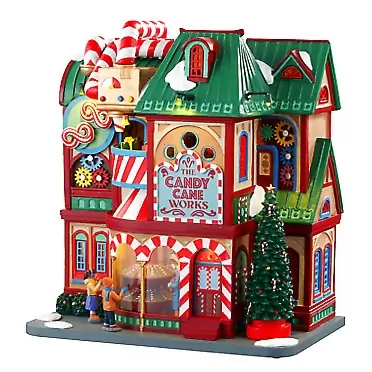 Lemax 05681 The Candy Cane Works Village Building, Multicolored