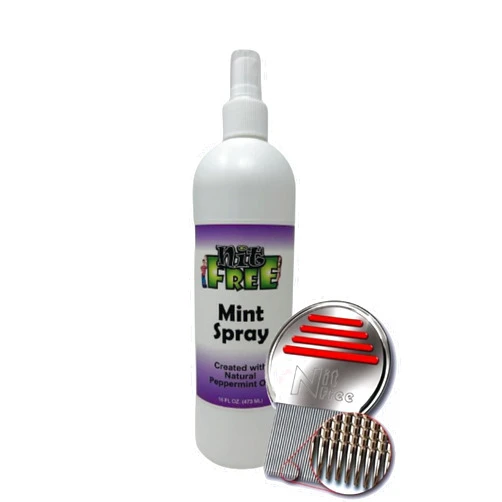 Nit Free Terminator Comb and Nit Free Mint Spray 16oz Combo KIt