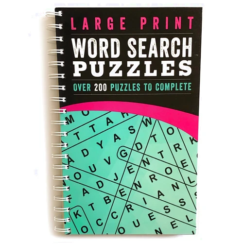 Parragon Books Large Print Word Search Puzzles: Over 200 Puzzles for Adults to Complete with Solutions - Include Spiral Bound / Lay Flat Design and Large to Extra-Large Font for Word Finds (Brain Busters)