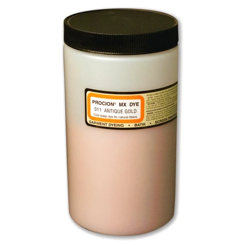 Jacquard Procion Mx Dye - Undisputed King of Tie Dye Powder - Antique Gold - 1 Lb - Cold Water Fiber Reactive Dye Made in USA