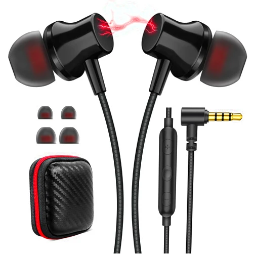 ASKUBSKU Wired Headphones Earphones for Laptop PC Chromebook Noise Cancelling Ear Buds with 3.5mm Plug in Audio Jack Microphone HiFi Stereo Clear Call Volume Control for Kindle Fire Nintendo Switch MP3 Android