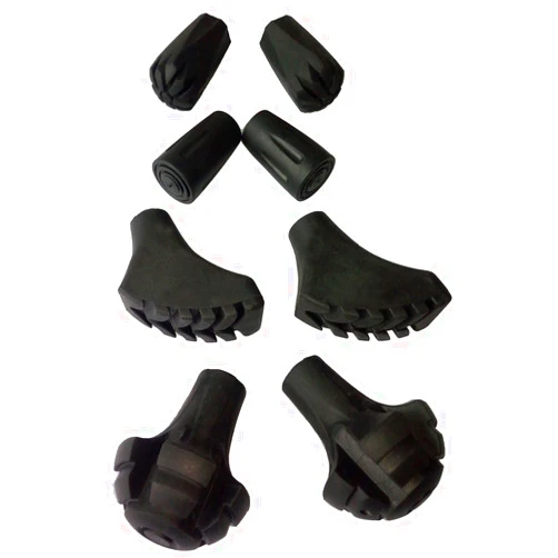 A ALAFEN Replacement Rubber Tips Set for Trekking Pole Walking Hiking Sticks Tips Protectors
