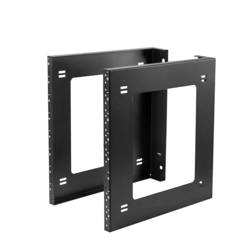 RIVECO 8U Desktop & Wall Mount Rack Assembly Free Seperated 2 Pieces Firm Constructed, No Assembly Required, Simple Toolless Racks for Networking Equipment & AV HiFi Gaming Electronics (8U)