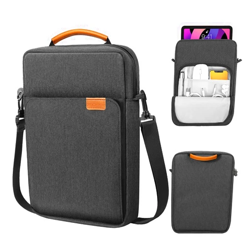 MoKo 9-11 Inch Tablet Sleeve Bag Handle Carrying Case with Shoulder Strap Fits iPad Pro 11 inch,iPad 10th 10.9,iPad 9/8/7th Generation 10.2,iPad Air 5/4th 10.9,iPad 9.7,Tab S8/S9 11