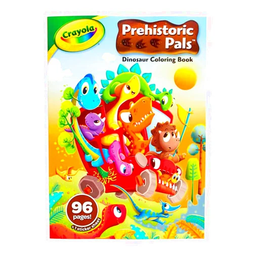 Crayola Dinosaur Coloring Book, 96 Coloring Pages, Ages 3, 4, 5, 6