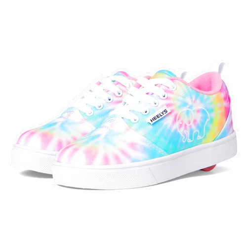 HEELYS Youth Girls Pro 20 Prints Ivory Ella Wheels Skate Sneaker Shoes