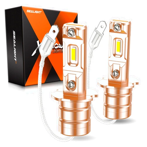 SEALIGHT H3 LED Bulb or DRL, 10000LM H3ll H3 LED Fog Light Bulb, 600% Brightness Super Heat Dissipation Performance, Plug-n-Play, Pack of 2