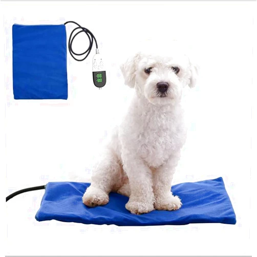 CCPWM Pet Heating Pad with 7 Adjustable Timer, Auto Shut Off, Washable Puppies Thermal Blanket, Winter Warm Dog Mat (Size : 65x40cm(25.6x15.7in))