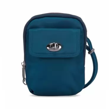 Travelon Women's Anti-Theft Tailored Crossbody Phone Pouch, Peacock, One Size