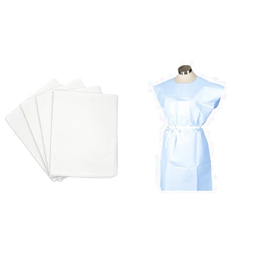 TIDI Avalon Medical Patient Drape Sheets (Pack of 100) & Gowns (Pack of 50) - 40