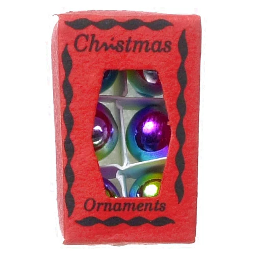 Melody Jane Dolls Houses Dollhouse Miniature Christmas Ornaments in Box