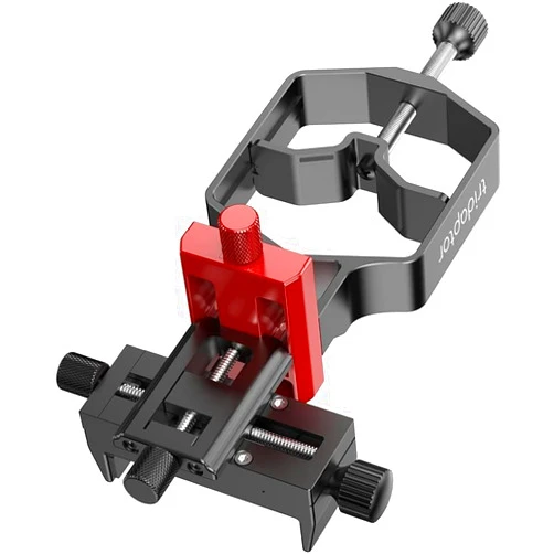 MOVE SHOOT MOVE tridaptor - Universal Digiscoping Adapter | High-Precision Phone to Telescope 3-Axis Metal Holder Mount for Spotting Scope Binocular Monocular Microscope|Fits 2.4