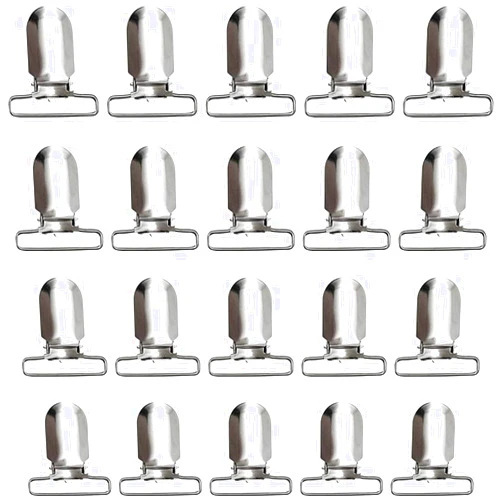 RayTour 20 Pieces Men Suspender Clips Heavy Duty Bed Sheet Fasteners Clips Sheet Straps Holder Fasteners Clips