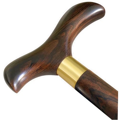 AOHHL Classic Wooden Walking Cane Ergonomic Solid Wood Quality Cane for Seniors with Rubber Tip Single Point Cane Sturdy Lightweight Traditional Style Walking Stick Gift for Men and Women