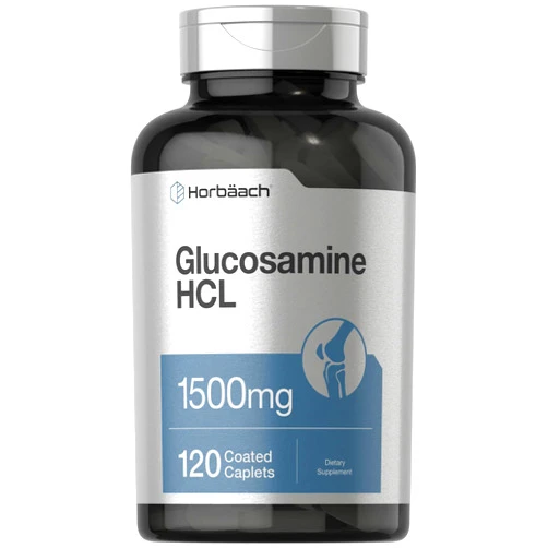 Horbäach Glucosamine HCL | 1500mg | 120 Caplets | Non-GMO and Gluten Free Supplement
