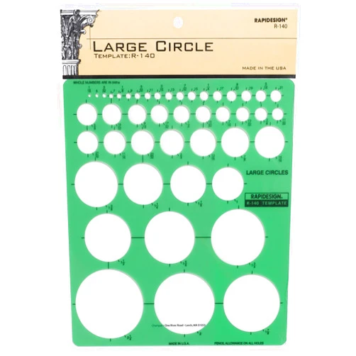 Rapidesign Large Circles Template, 1 Each (R140)