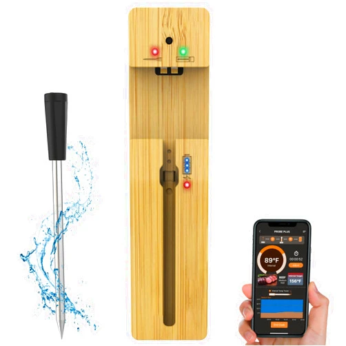 Anweller 600FT Wireless Meat Thermometer, Smart Bluetooth Meat Probe, Digital Meat Thermometer for Oven, Grill, Smoker, BBQ, Kitchen, Cooking
