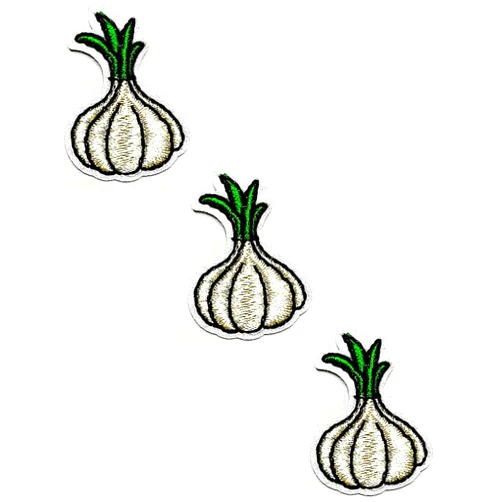 HHO CARTOON PATCH HHO Patch Set 3 Pieces. Mini Vegetable Garden Patches Onion Garlic Vegetable Cute Cartoon Stickers Embroidery Jacket T Shirt Patch Sew Iron on Embroidered Badge Sign Costume