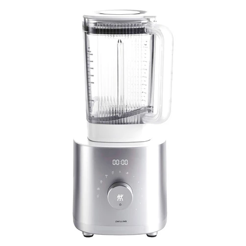 ZWILLING Enfinigy Power Blender, Piranha Teeth Winglet Blade for Ultimate Blending, 6 programs for Ice cream, Smoothies and more, 64oz pitcher, 12 speed, Silver