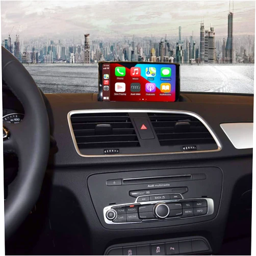 LEXXSON OEM Screen Upgrade Decoder Box muItimedia Interface CarPlay Android auto Retrofit Kit for 2009-2018 Audi Q3/A1