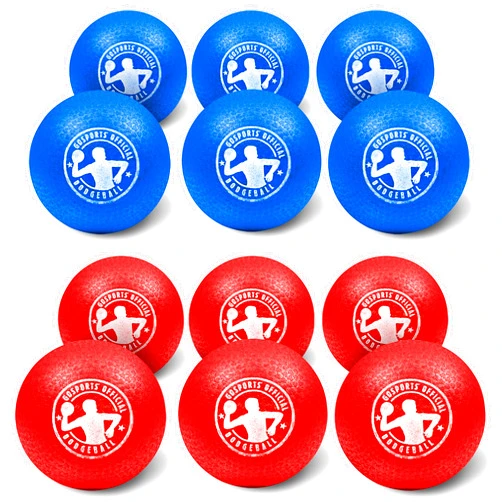 GoSports Dodgeball Balls - 12 Pack Air Touch No-Sting Balls - includes Ball Pump & Mesh Bag