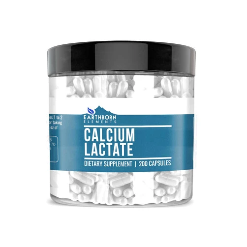 Earthborn Elements Calcium Lactate (200 Capsules) Calcium Supplement