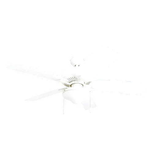 Honeywell Ceiling Fans Belmar 52 Inch Ceiling Fan With Light, Indoor/Outdoor Ceiling Fan with Pull Chain, LED Tri-Mount 5 Blade Design, ETL Damp Rated, White (50513-01)