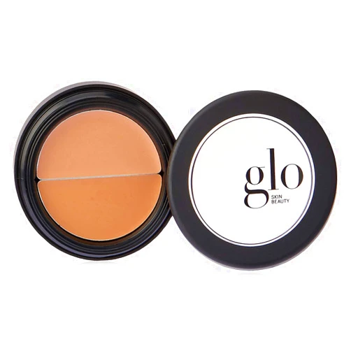 Glo Skin Beauty Under Eye Concealer Makeup with Duo Shades for Custom Blending - Corrects & Conceals Dark Circles & Redness - Buildable Longwearing Coverage (Natural)
