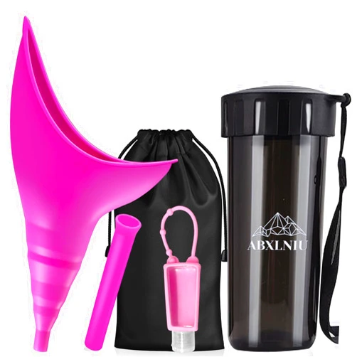 ABXLNIU 2Pcs Female Urination Devices, Female Urinals Pee Funnel for Women- Stand to Pee Anywhere, Camping/Hiking Gear Gifts for Women Wee She Pee
