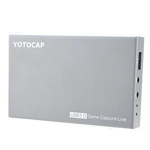 YOTOCAP 4K 60fps HDMI2.0 Bypass USB3.0 UVC3.0 Game Video Capture Card with Microphone Input, Record up to 1080p 60fps, Broadcast Live Stream and Record Grabber Converter