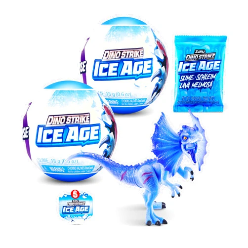 5 Surprise Dino Strike Ice Age 2 Pack by ZURU UNbox Surprise Dinosaurs, Trucks,Helicopters, Slime and More