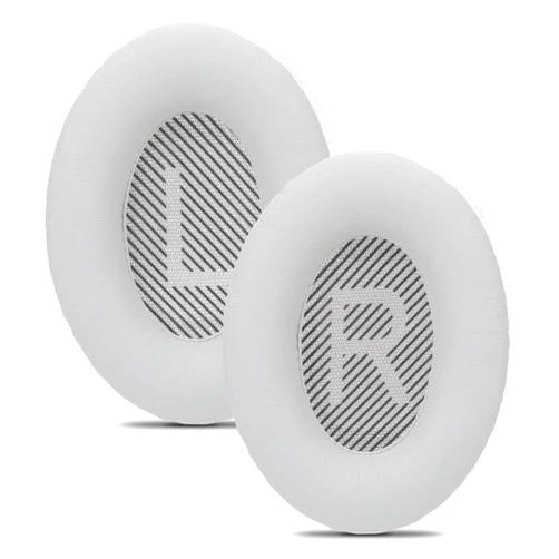 Damex Ear Cushions for Bose qc35 ii Replacement Ear Pads, Compatible with Bose QuietComfort 35 Replacement earpads, Increased Stitching,no Breakage, Protein Leather, Softly. (Silver)