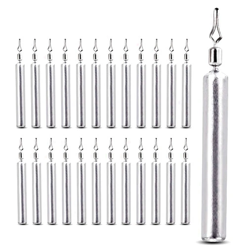 AMYSPORTS Drop Shot Weights Fishing Lead Drop Saltwater Fishing Weight Freshwater Drift Sinker Fishing Weight Bass Rig Cylinder Removable Catfishing