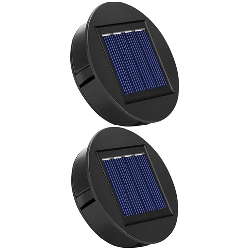 Misawce 2 Pack Solar Lanterns Replacement Tops, Solar Lights Replacement Parts for Outdoor Hanging Lanterns Table Lights, Waterproof Round Solar Lanterns Replacement Accessories（3.15 inch）