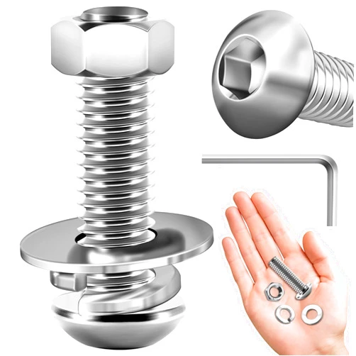 MYWISH (20 Sets) 3/8 Bolts, 3/8-16 x 1-1/2