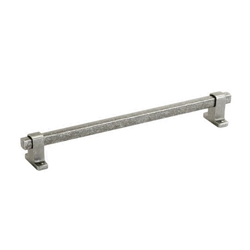 Amerock | Cabinet Pull | Antique Iron | 10-1/16 inch (256 mm) Center-to-Center | Rockwell | 1 Pack | Drawer Pull | Drawer Handle | Cabinet Hardware