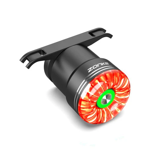 Zonke Smart Bike Tail Light with Automatic Brake Detection, USB Rechargeable, Ultra Bright LED Taillight for Night Riding and Bicycle Safety, Waterproof Back Taillights for Road Cycling
