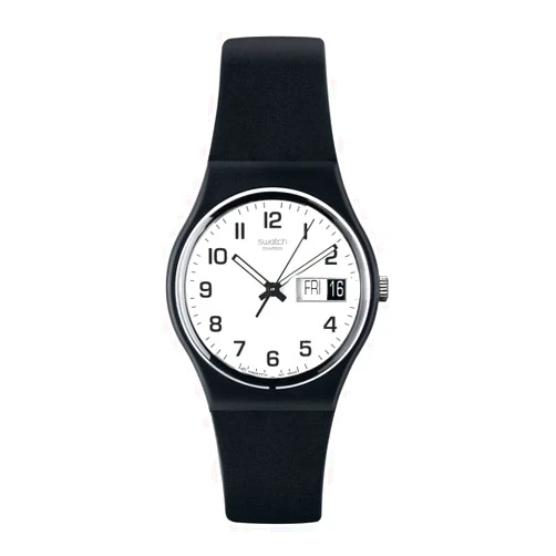 Swatch Gent Standard Once Again Quartz Watch, Black