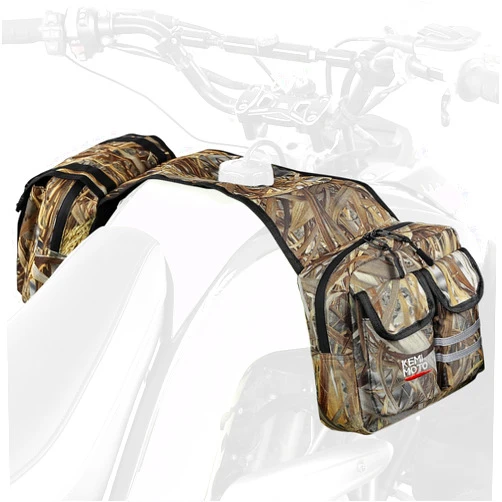 KEMIMOTO ATV Tank Bag Waterproof Cooler All Terrain Vehicles Accessories Motorcycle Saddle Bag Compatible with Most ATVs and Snowmobiles Bicycles Quad Vehicles