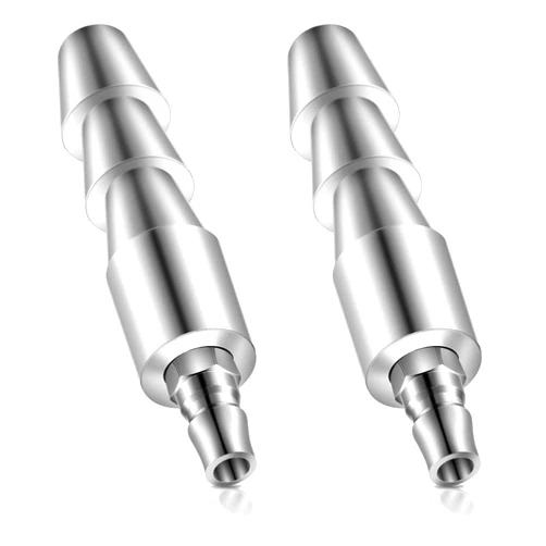 Zhanmai 2 Pcs Vac U Lock Adapter Quick Air Connector Quick Connector Device (Silver)