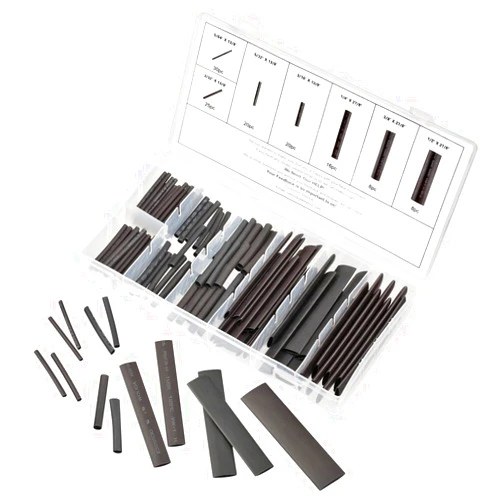 JawayTool 127 Pieces Assortment Heat Shrink Tube Wire Wrap Kit Electrical Connection Cable Sleeve Tubing Sets With Durable Storage Case – Assorted Diameters- 2:1 Shrink Ratio